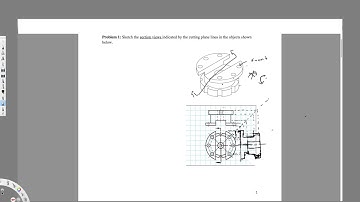 Sketch the section views indicated by the cutting plane lines in the objects shown