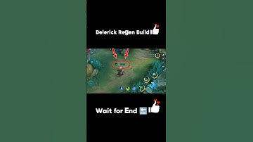 Belerick Regen Build Tutorial mobile legend #mlbb #mlbbking2.0 #shorts