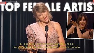 BMA&#39;s 2018: Taylor Swift GANADORA &#39;Artista Femenina&#39;  Discurso + Reacción de Camila (Subtitulado)