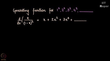 Generating function examples   Part 1