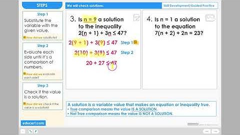 Lesson 2.8 - Check Solutions (Skill Development Part 2 of 2)