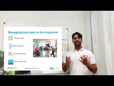 ESCAPE for back pain - Session 11: Long Term Management of your Back Pain