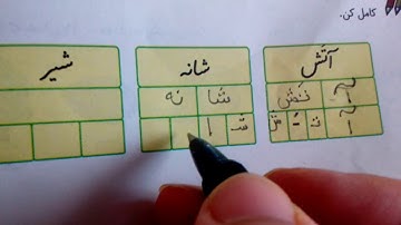 فارسی آموزی اول دبستان (ابتدایی) نوشتن درس (شين) ۲۷ Farsi/Persian (beginner) 27