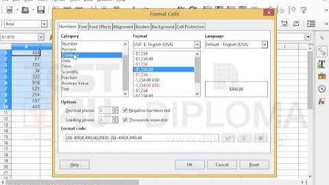 Format the cells A1:B10 so that numbers are displayed with a thousand separator, one leading...
