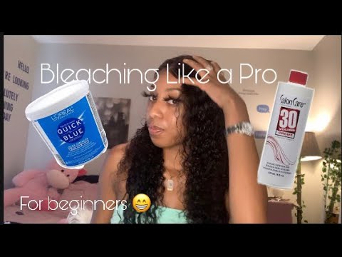 How to Bleach Your Knots On a Wig For beginners - YouTube