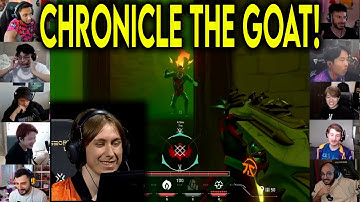 Valorant Streamers Reacts To FNC Chronicle CRAZY 1v3 CLUTCH Against PRX In VCT Champions
