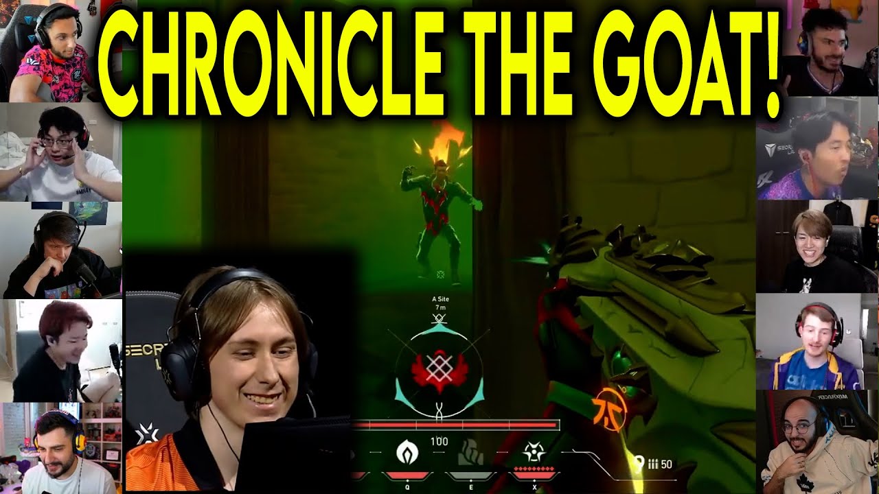 Valorant Streamers Reacts To FNC Chronicle CRAZY 1v3 CLUTCH Against PRX In VCT Champions