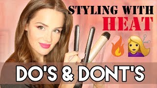 How to use curling / flat iron without damaging hair - Styling with heat do&#39;s &amp; dont&#39;s | PEACHY