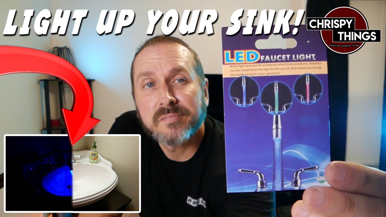 Led Faucet Light Test Light Up Your Sink Youtube