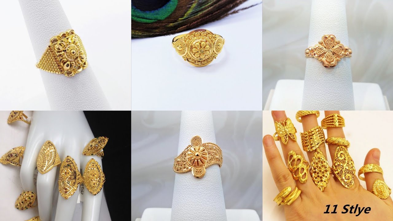 ৫ আনা মেয়েদের নতুন আংটি কিনুন (5 Ana/5 Gram Women Gold Ring) 18/21/22  Karat KDM Price in Bangladesh - Swarnanjali Jewellers BD