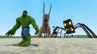 HULK VS TREVOR HENDERSON CREATURES!! Garry's Mod Sandbox