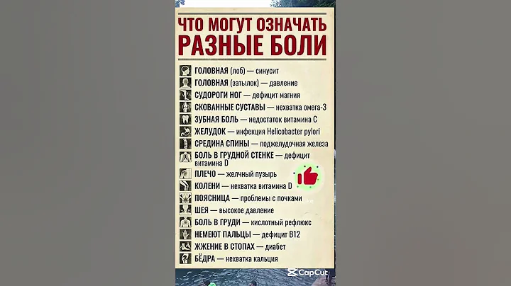 ЧТО МОГУТ ОЗНАЧАТЬ РАЗНЫЕ БОЛИ