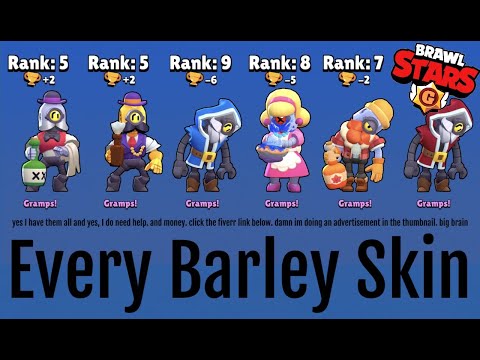 Which Barley Skin Is The Best Playing Every Skin Brawl Stars 12 Youtube - barley skins ideas brawl stars