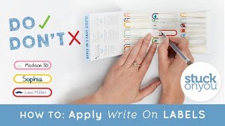 How to: Apply Write On Labels