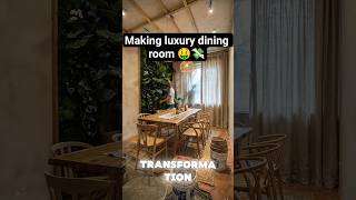 From Abandoned to $500K Luxury — Biophilic Dining Room Transformation #luxury #vairalshort #foryou