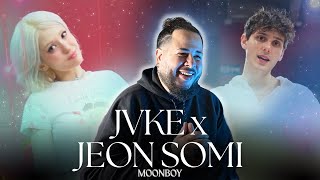 JVKE x JEON SOMI - moonboy | Official Live Video Reaction