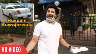 Hussain Kuwajerwala arrives in his Jaguar XJ 2.0L worth 1,00,00,000