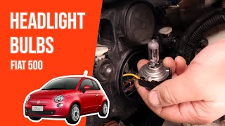 smart fejl Tilslutte How to replace the headlight bulbs FIAT 500 💡 - YouTube