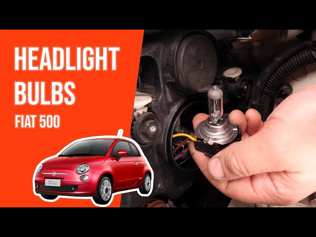 How to the headlight bulbs FIAT 500 - YouTube