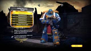 Warhammer 40,000: Space Marine Character Customization Video