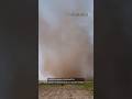 Large dust storm caught on camera in Texas field | #shorts #dustdevil #texas