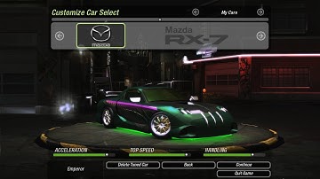 NFS Underground 2 | Mazda RX-7 | Customization and Gameplay