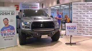 Josh Allen's truck or $100k? Buffalo man wins contest