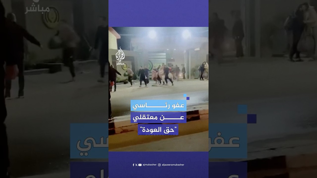 الرئيس المصري يصدر عفوا رئاسيا على 54 من معتقلي "حق العودة"
