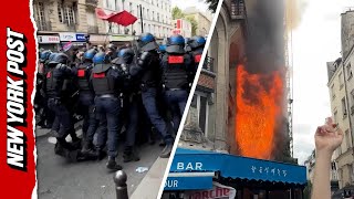 Download Lagu French Protestors Set Paris Restaurant on FIRE During 'Block Everything' Demonstration MP3 Download Lagu French Protestors Set Paris Restaurant on FIRE During 'Block Everything' Demonstration MP3