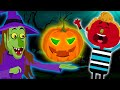 Once There Lived Creepy Witch | NEW Funny Spooky Songs For Kids By Teehee Town