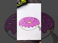 How to Draw a Yummy Donut with Sprinkles 🍩 | Easy and Fun Drawing Tutorial for Kids #kidsdrawing