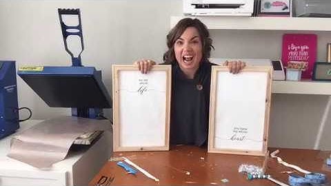 How Make Reverse Canvas Signs with Vinyl