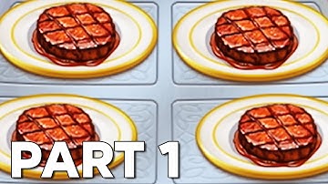 Cooking Madness - Gameplay Walkthrough Part 1 - Full Star Stage1-5 (IOS, Android)