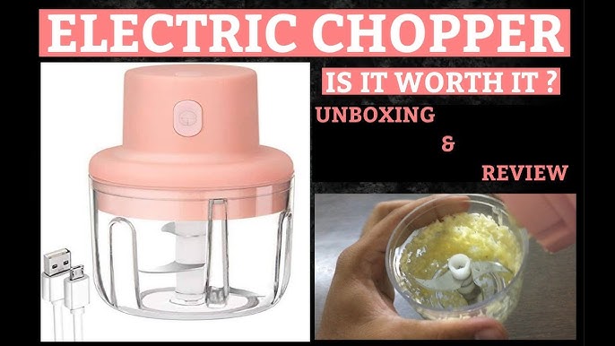 4 In 1 Electric Handheld Vegetable Cutter Set Wireless Food Chopper Product  Review & Demo 