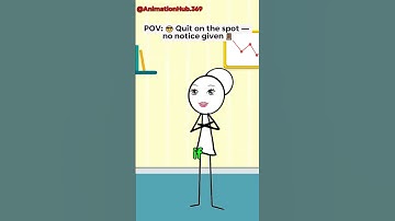 😎 Quit on the spot — no notice given 🚪 #shortvideos #shorts  #animation #manager #corporate #comedy