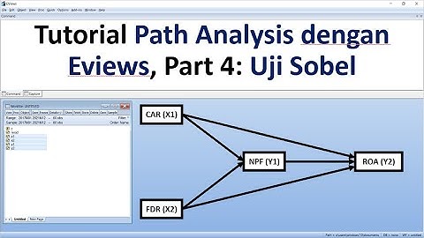 Path Analysis Tutorial with Eviews, Part 4: Sobel Test