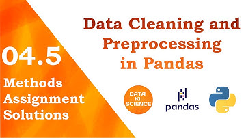 Methods Assignment Solutions | Data Cleaning and Preprocessing in Pandas | Saransh Saini