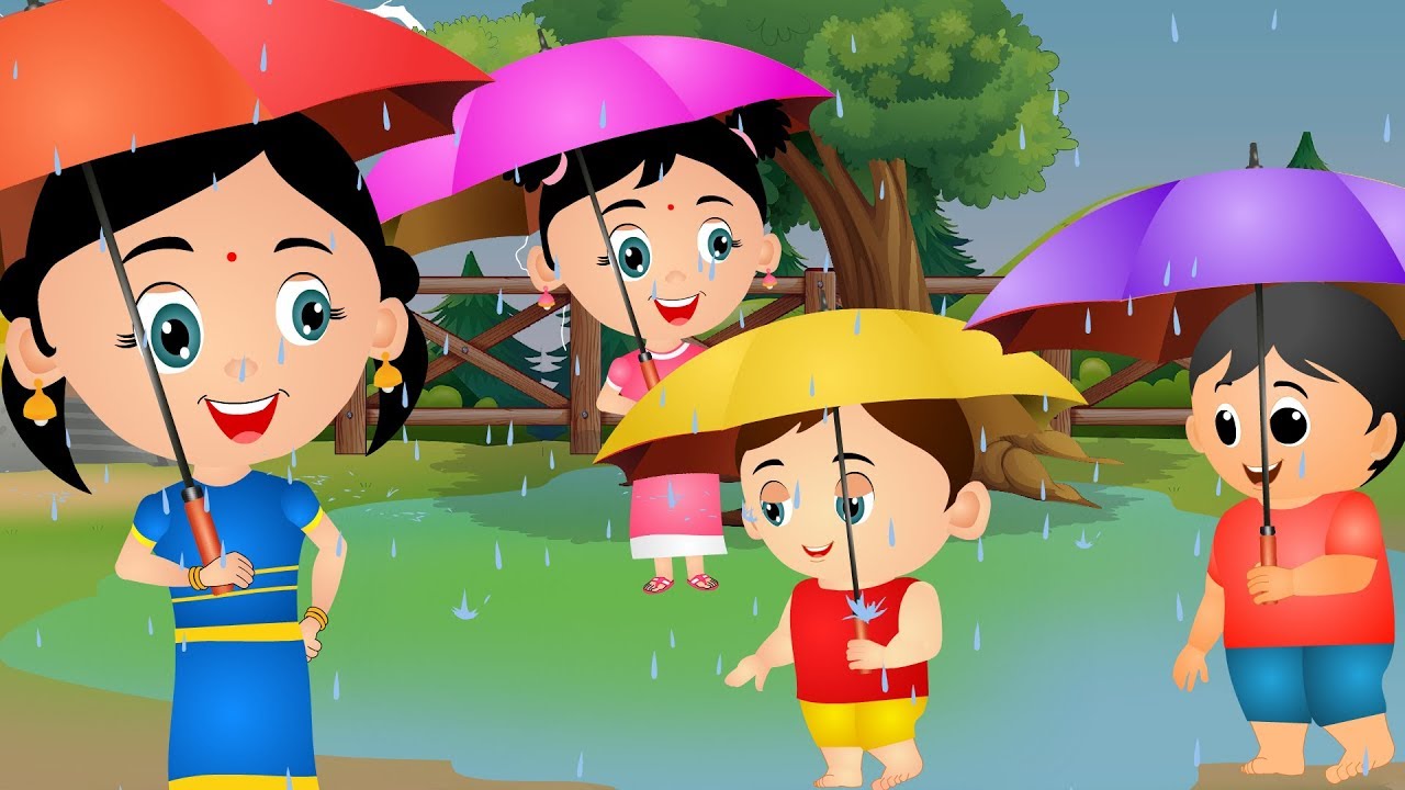 Barish Aayi Cham Cham Cham   Hindi Rhymes     Hindi Nursery Rhyme for Children by JoJo Kids