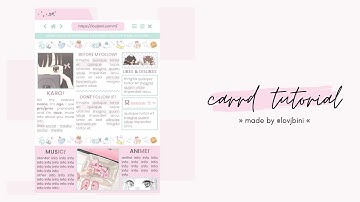 cute & simple carrd tutorial — © owner