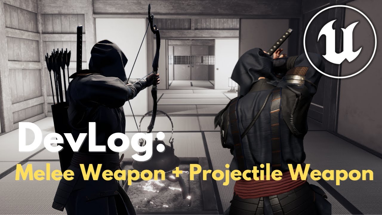 Shinobi using melee combat + bow/arrows