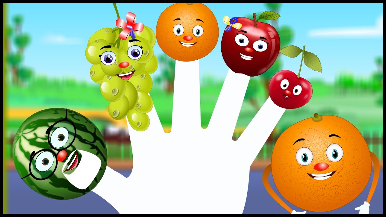 Fruits Finger Family | Finger Family Nursery Rhyme for Children - YouTube