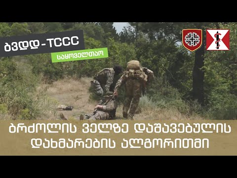 1. ბრძოლის ველზე დაშავებულის დახმარების (ბვდდ - TCCC) ალგორითმი