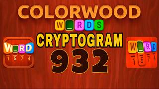 COLORWOOD WORDS CRYPTOGRAM level 932