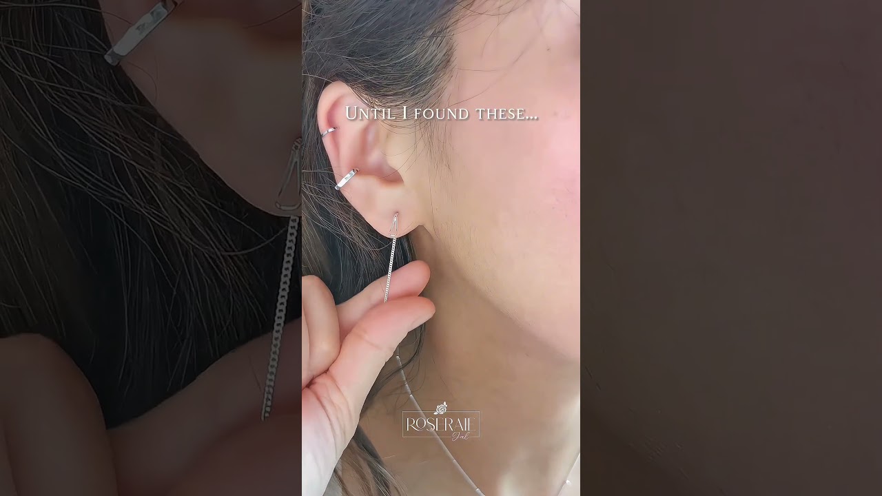 How To Secure Ear Threader Earrings? ♥ ROSERAIE GAL 