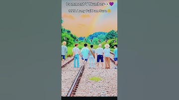 comment v number 👀👀#bts #btsarmy #armygirl #btsshorts #btsmembers #btsdancevideo ✨️ 💜