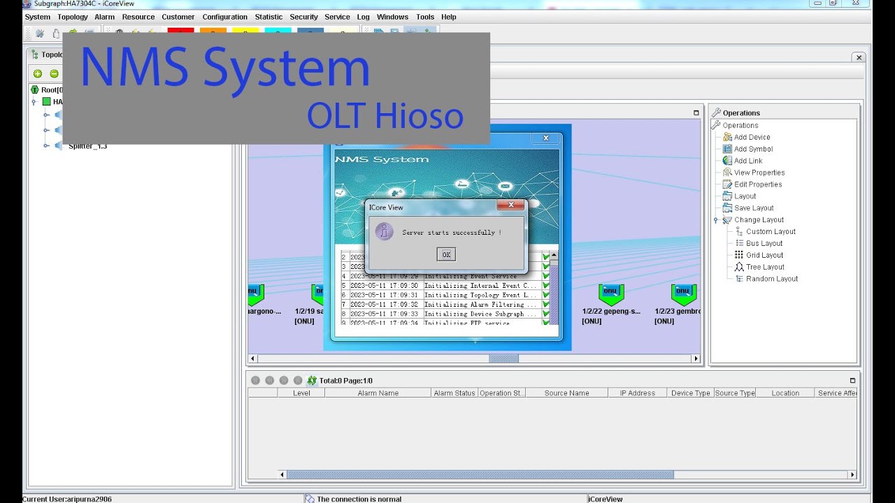NMS System iCoreView Hioso OLT Management Part1 YouTube