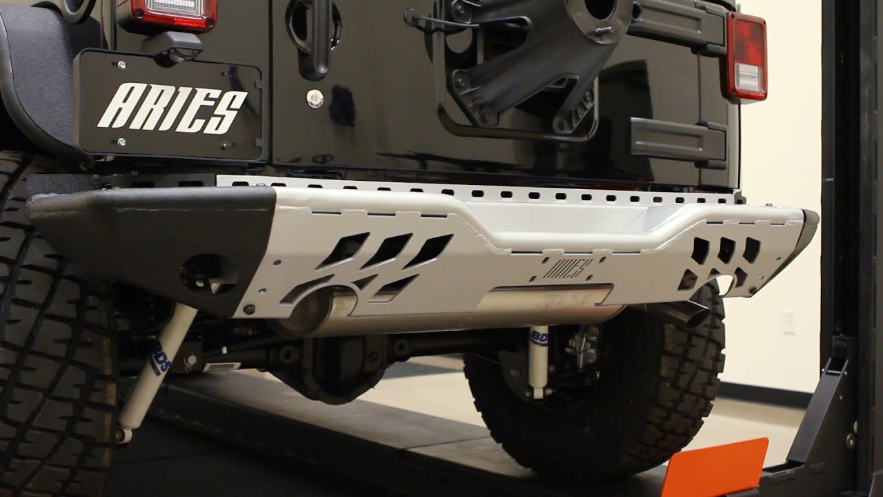 ARIES Jeep® Wrangler Modular Rear Bumper YouTube
