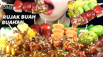 ASMR (RUJAK BUAH BUAHAN) Fruits With Spicy Sauce | EATING NONSTOP #P5