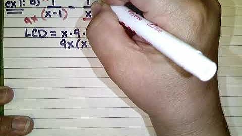 Video Notes Ch 7.6 (Solving Rational Equations)