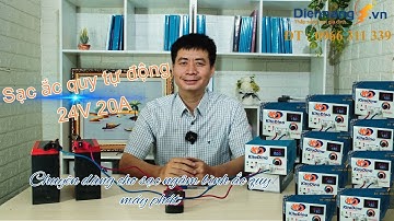 Sạc ắc quy tự động thông minh Kita Dina 24V 20A chuyên dùng cho các cửa hàng ắc quy.